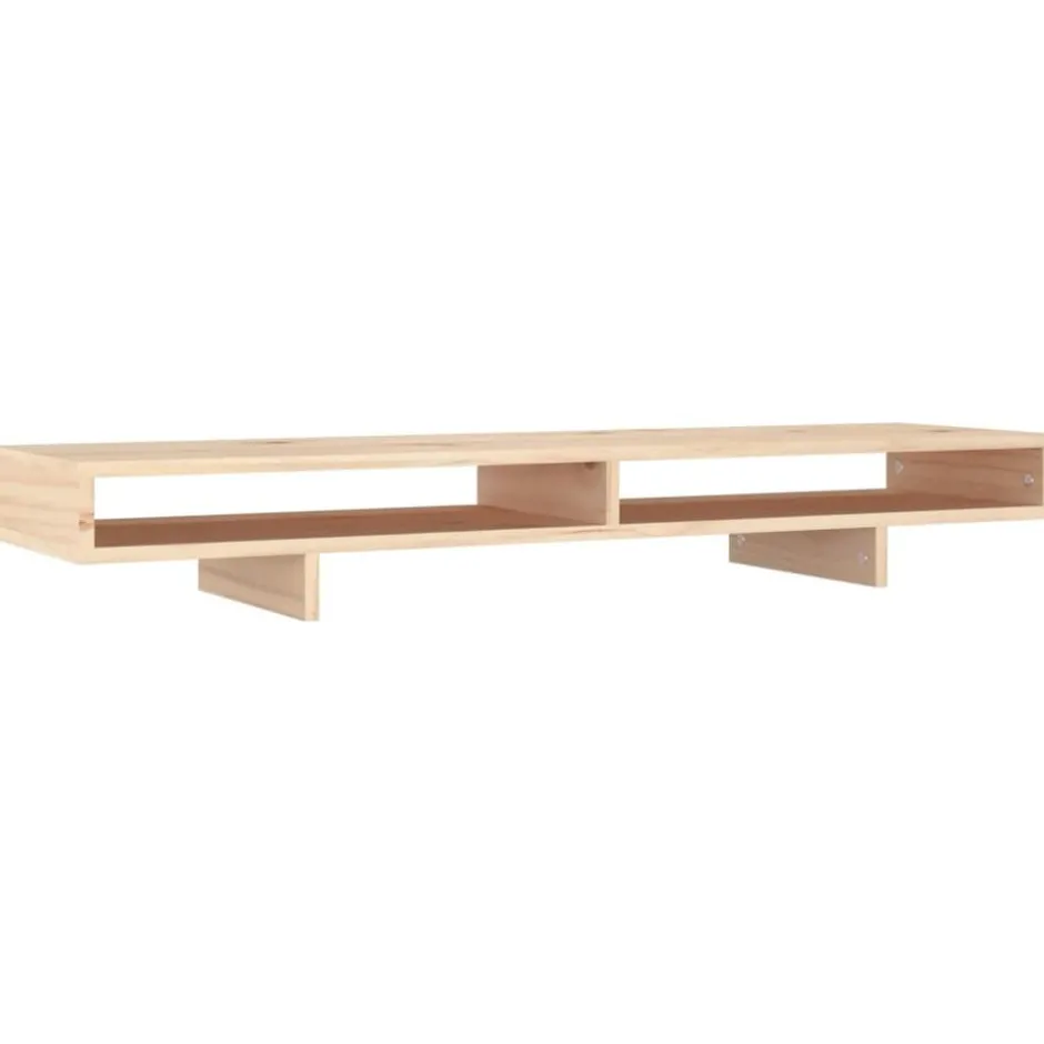 Hot vidaXL Skärmställ 100x27x14 cm massiv furu Naturfärg