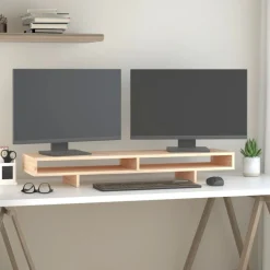 Hot vidaXL Skärmställ 100x27x14 cm massiv furu Naturfärg