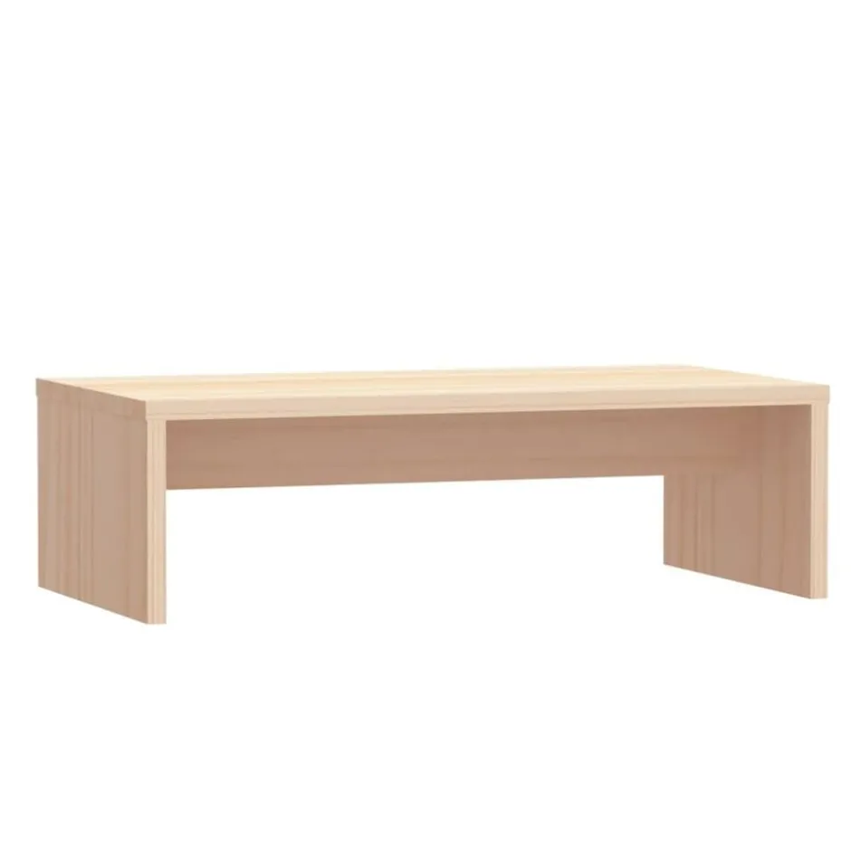 New vidaXL Skärmställ 50x27x15 cm massiv furu Naturfärg