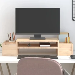 vidaXL Skärmställ 70x27,5x15 cm massiv furu