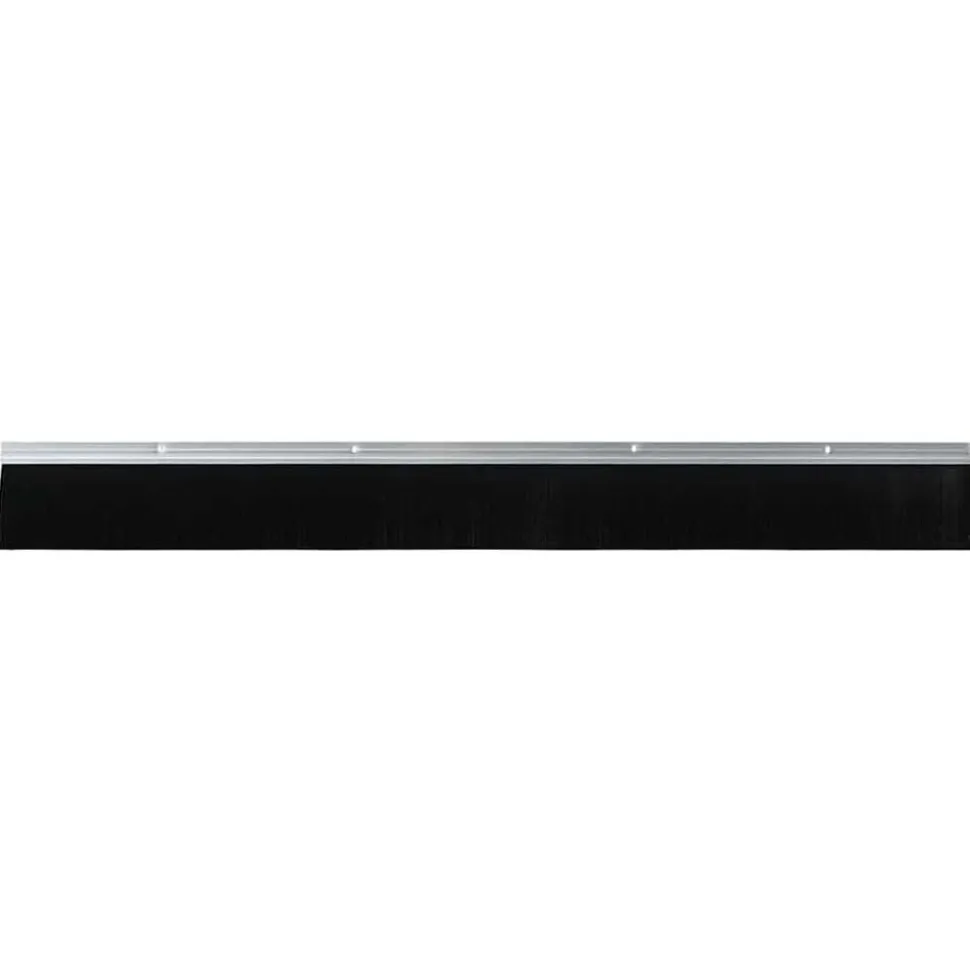vidaXL Skruvmonterade dörrborsttätningslister 2 pcs Silver 100 cm
