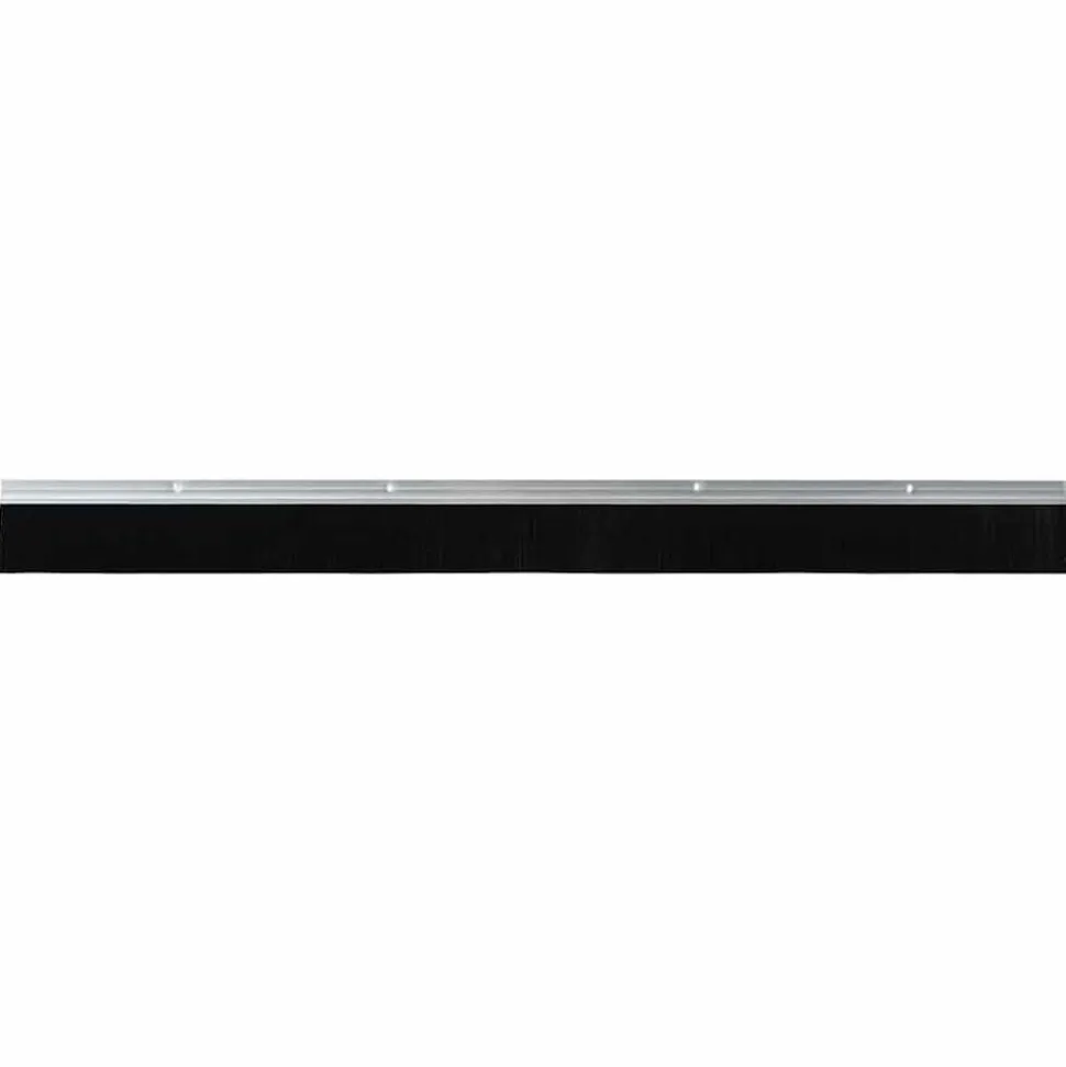 vidaXL Skruvmonterade dörrborsttätningslister 2 pcs Silver 100 cm