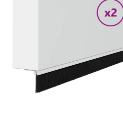 Hot vidaXL Skruvmonterade dörrborsttätningslister 2 pcs 100 cm Vit