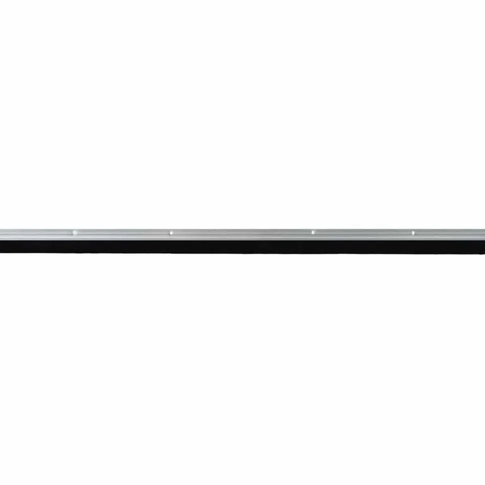 vidaXL Skruvmonterade dörrborsttätningslister 2 pcs Silver 100 cm