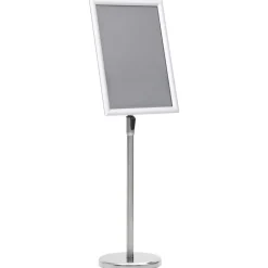 vidaXL Skyltställ A3 silver aluminiumlegering