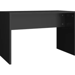 vidaXL Sminkpall svart 70x35x45 cm konstruerat trä