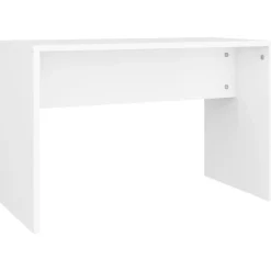 vidaXL Sminkpall vit 70x35x45 cm konstruerat trä