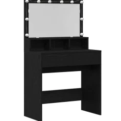 Online vidaXL Smyckebord med låda 80 x 41 x 134,5 cm Konstruerat trä Svart ek