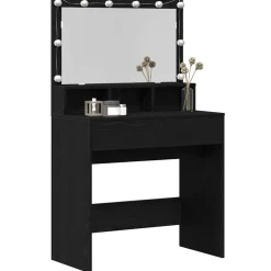 Online vidaXL Smyckebord med låda 80 x 41 x 134,5 cm Konstruerat trä Svart ek