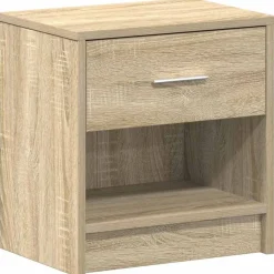 Clearance vidaXL Sängbord med låda sonoma-ek 39x28x41 cm Sonoma ek