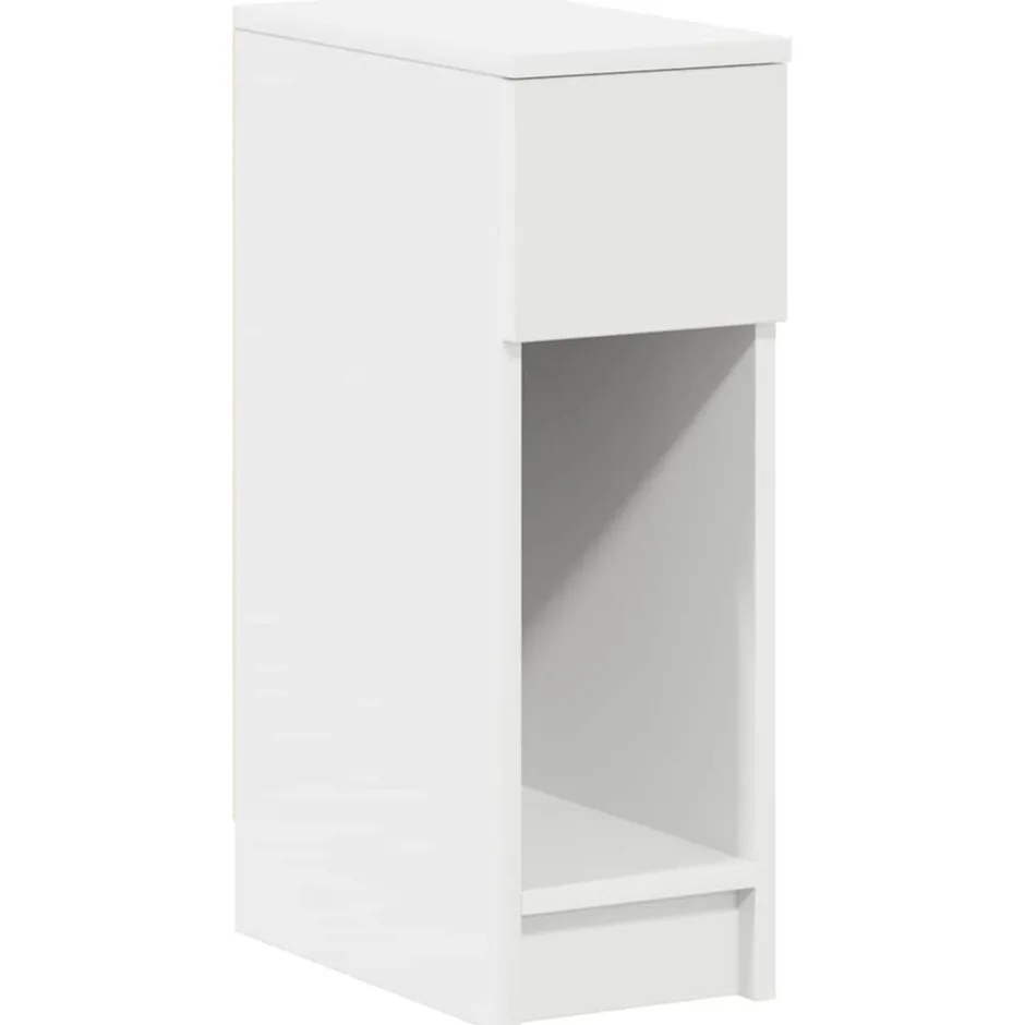 Outlet vidaXL Sängbord med låda 20x36x60 cm Vit