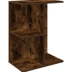 vidaXL Sängbord rökfärgad ek 46,5x29x61 cm konstruerat trä