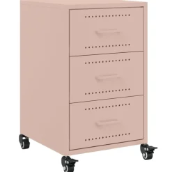 Discount vidaXL Sängbord 36x39x59 cm stål Rosa