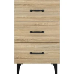 vidaXL Sängbord sonoma-ek 40x40x66 cm konstruerat trä