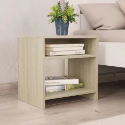 vidaXL Sängbord sonoma-ek 40x30x40 cm konstruerat trä