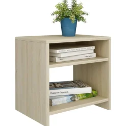 vidaXL Sängbord sonoma-ek 40x30x40 cm konstruerat trä