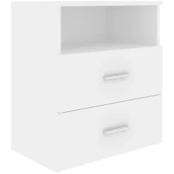 Outlet vidaXL Sängbord 50x32x60 cm Vit