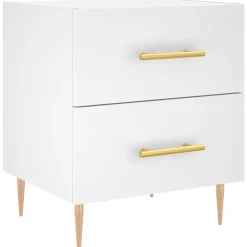 Discount vidaXL Sängbord 40x35x47,5 cm konstruerat trä Vit