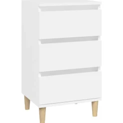 Best vidaXL Sängbord 40x35x70 cm konstruerat trä Vit
