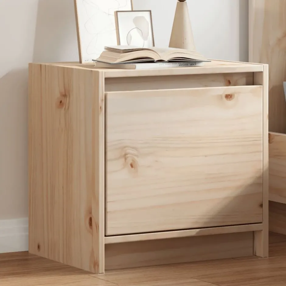 Sale vidaXL Sängbord 40x30,5x40 cm massiv furu Naturfärg