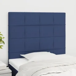 Sale vidaXL Sänggavel 80x5x118/128 cm tyg Blå