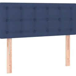 vidaXL Sänggavel blå 80x5x78/88 cm tyg