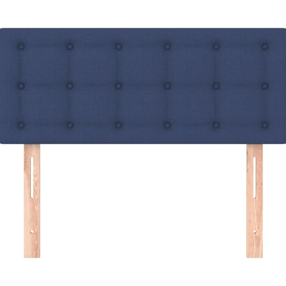 vidaXL Sänggavel blå 80x5x78/88 cm tyg