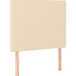 Discount vidaXL Sänggavel creme 80x5x118/128 cm tyg Kräm