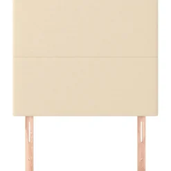 Discount vidaXL Sänggavel creme 80x5x118/128 cm tyg Kräm