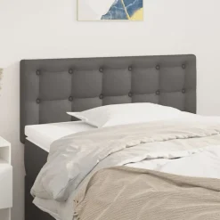 Best vidaXL Sänggavel 80x5x78/88 cm konstläder Grå
