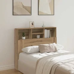 vidaXL Sänggavel m förvaring artisian ek 120x19x103,5 cm konstr. trä