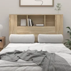 Discount vidaXL Sänggavel med förvaring sonoma-ek 120x18,5x102,5 cm Sonoma ek