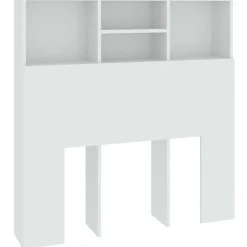 vidaXL Sänggavel med förvaring vit 100x19x103,5 cm