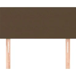 vidaXL Sänggavel mörkbrun 80x5x78/88 cm tyg