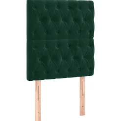 Best vidaXL Sänggavel 80x7x118/128 cm sammet Mörkgrön