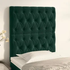 Best vidaXL Sänggavel 80x7x118/128 cm sammet Mörkgrön