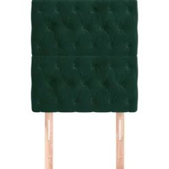 Best vidaXL Sänggavel 80x7x118/128 cm sammet Mörkgrön