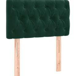 Best vidaXL Sänggavel 80x7x78/88 cm sammet Mörkgrön