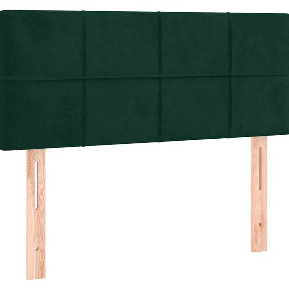 vidaXL Sänggavel mörkgrön 80x5x78/88 cm sammet