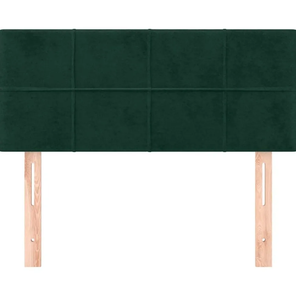 vidaXL Sänggavel mörkgrön 80x5x78/88 cm sammet