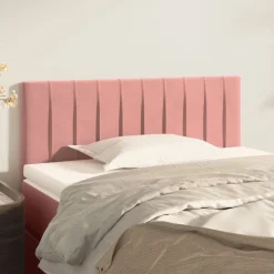 vidaXL Sänggavel rosa 80x5x78/88 cm sammet