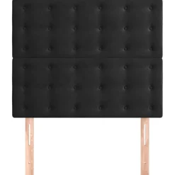 Best vidaXL Sänggavel 80x5x118/128 cm sammet Svart