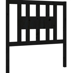 Outlet vidaXL Sänggavel 81x4x100 cm massiv furu Svart