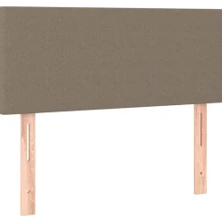vidaXL Sänggavel taupe 80x5x78/88 cm tyg