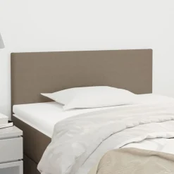 vidaXL Sänggavel taupe 80x5x78/88 cm tyg