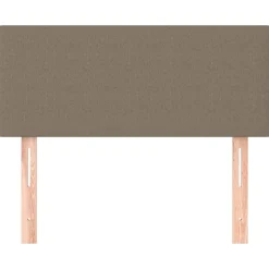 vidaXL Sänggavel taupe 80x5x78/88 cm tyg