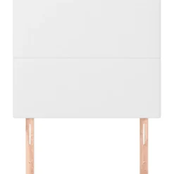 vidaXL Sänggavel 80x5x118/128 cm konstläder Vit