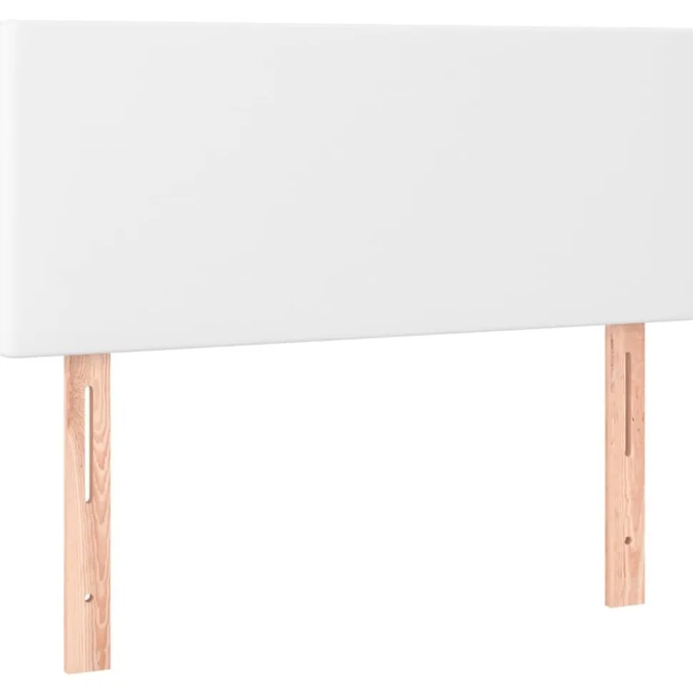 vidaXL Sänggavel vit 80x5x78/88 cm konstläder