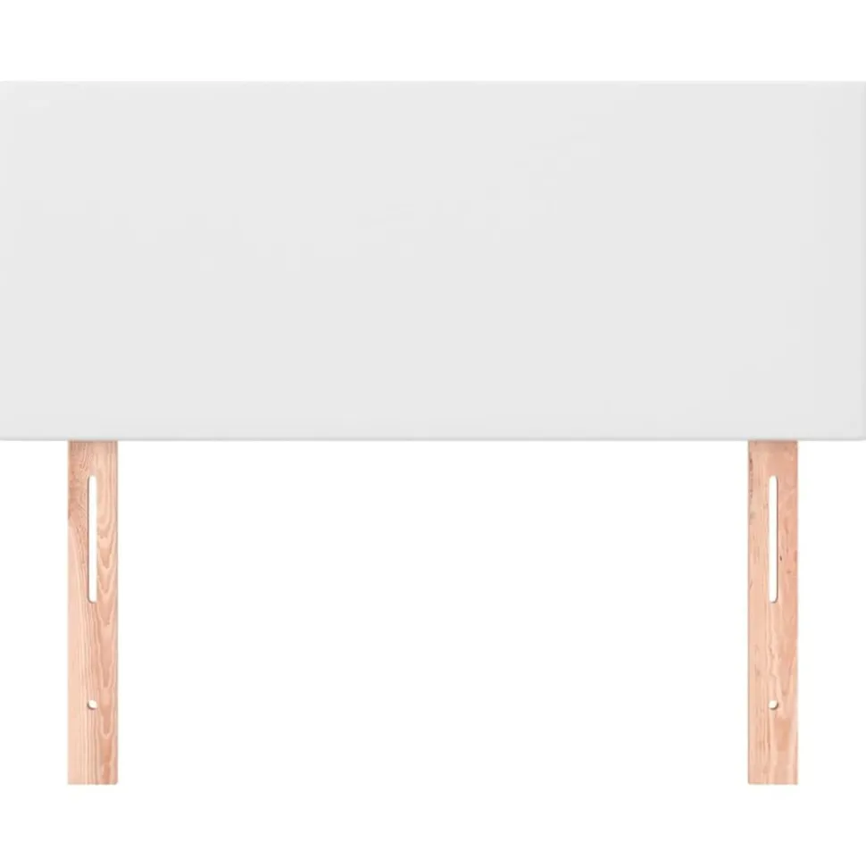 vidaXL Sänggavel vit 80x5x78/88 cm konstläder