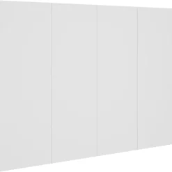 vidaXL Sänggavel vit 120x1,5x80 cm konstruerat trä